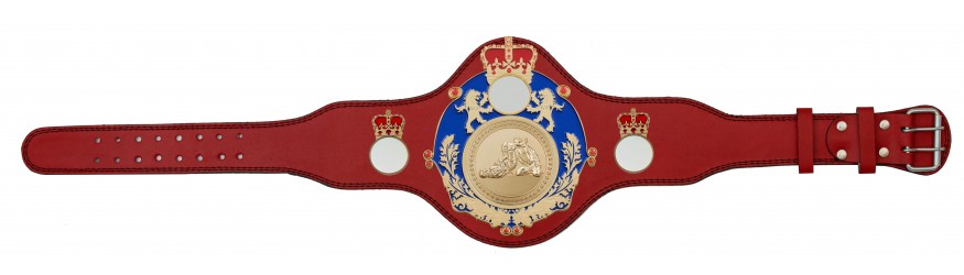 QUEENSBURY PLT LEATHER JIU JITSU CHAMPIONSHIP BELT - PLTQUEEN/BLUE/G/JJG - AVAILABLE IN 4 COLOURS